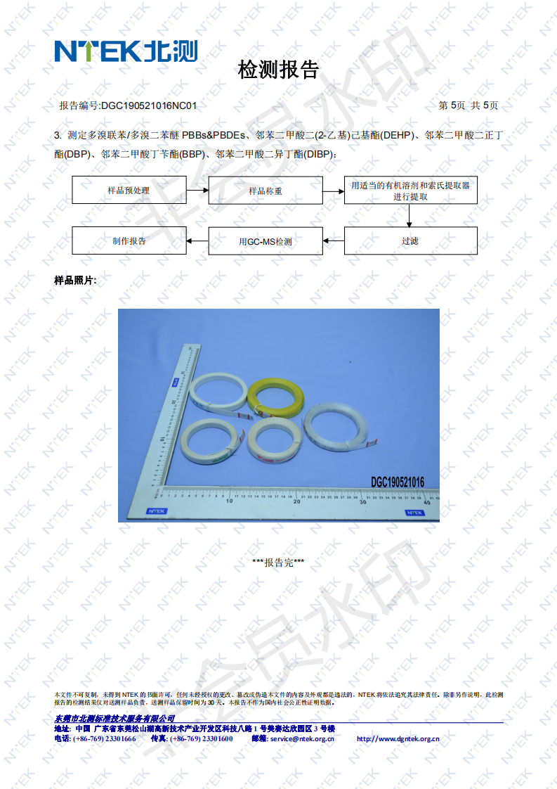 印字打包帶RoHS 2.0檢測報告5